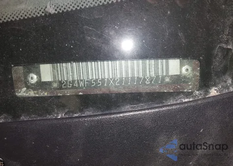 2002 Buick Regal Gs z USA, uszkodzony, nr VIN 2G4WF551X21117871